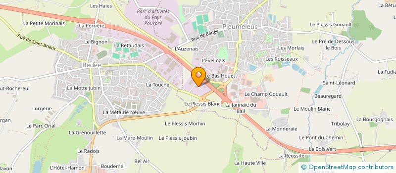 localisation de l'entreprise SEP METRO DE RENNES LIGNE B LOT 2  PLEUMELEUC