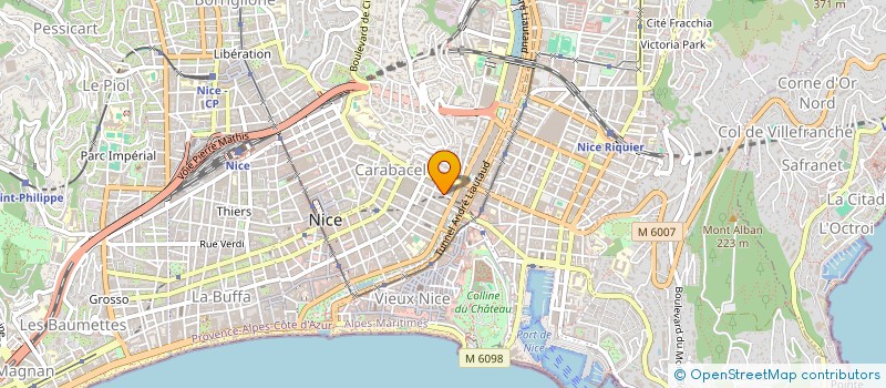 localisation de l'entreprise SEP MONT BORON  NICE