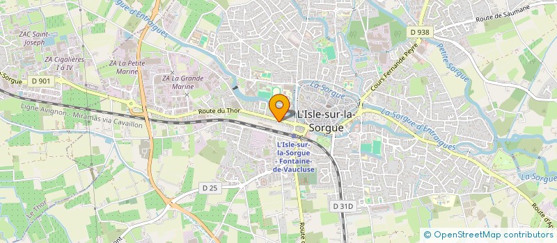 localisation de l'entreprise SEP N'HARI ALI  L'ISLE-SUR-LA-SORGUE