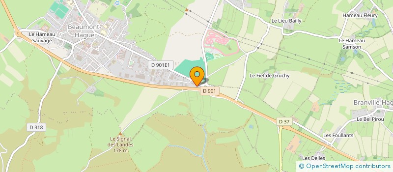 localisation de l'entreprise SEP NPR NST BCC CREYS à LA HAGUE