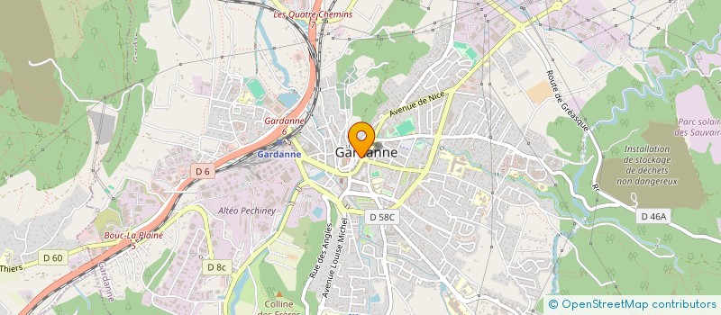 localisation de l'entreprise SEP PBFD à GARDANNE