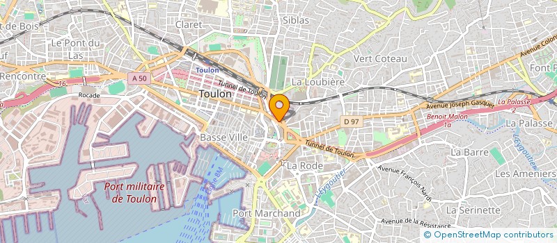 localisation de l'entreprise SEP PEZIN  TOULON