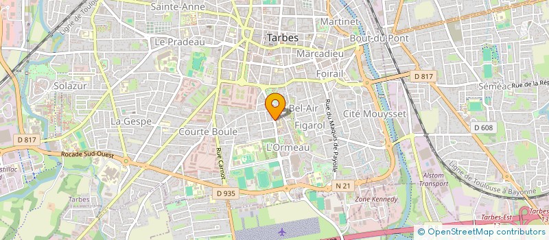 localisation de l'entreprise SEP SCANPY  TARBES