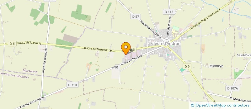 localisation de l'entreprise SEP SERVICE ENTRETIEN PISCINE  CLEON-D'ANDRAN