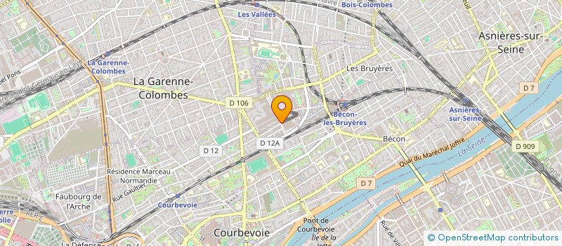 localisation de l'entreprise SEP SURBECO CHAGNAUD RD 130 à COURBEVOIE