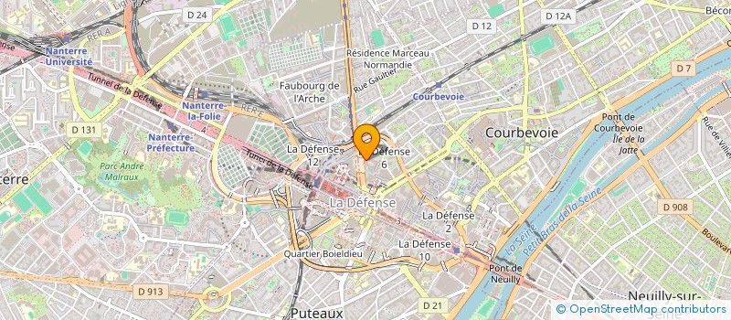 localisation de l'entreprise SEP TP - KTI QAPCO ETHYLENE à COURBEVOIE