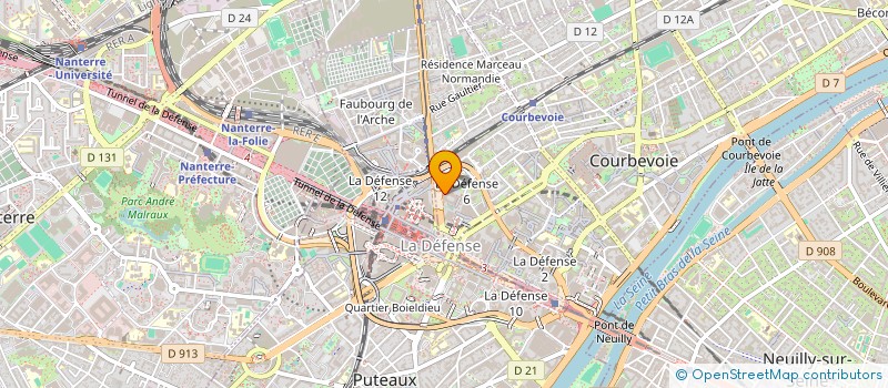 localisation de l'entreprise SEP TP SB CTC ZI MAROC-CASABLANCA à COURBEVOIE