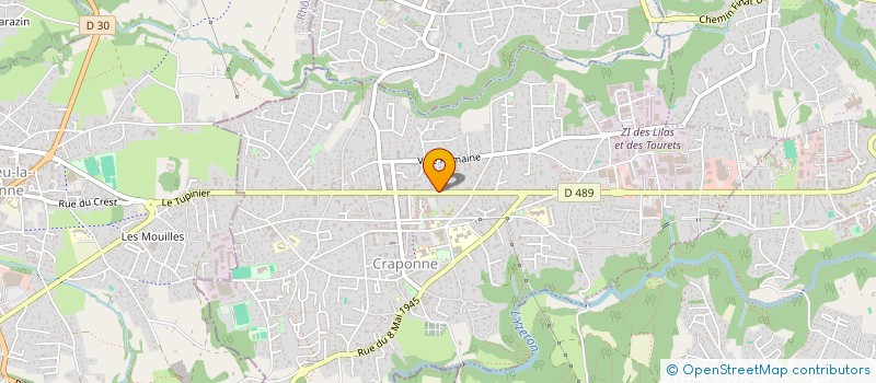 localisation de l'entreprise SEP VILLAS LUTECE  CRAPONNE