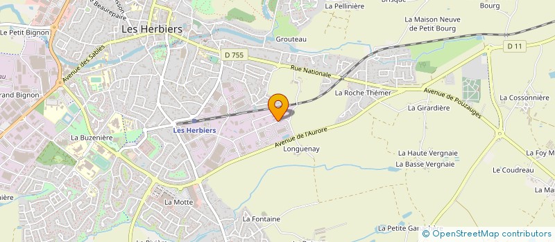 localisation de l'entreprise SEPA MOTO à LES HERBIERS