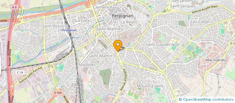 localisation de l'entreprise SEPALILU  PERPIGNAN