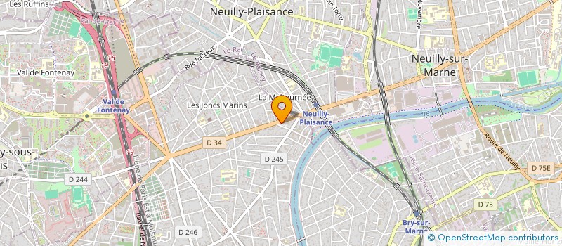localisation de l'entreprise SEPAM à LE PERREUX-SUR-MARNE