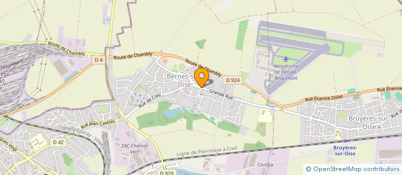 localisation de l'entreprise SEPARG DIFFUSION à BERNES-SUR-OISE