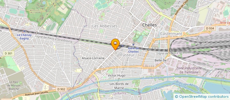 localisation de l'entreprise SEPCA à CHELLES