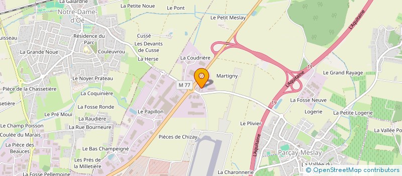 localisation de l'entreprise SEPCHAT SAINT COSME  PARCAY-MESLAY