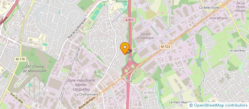 localisation de l'entreprise SEPE  CARQUEFOU