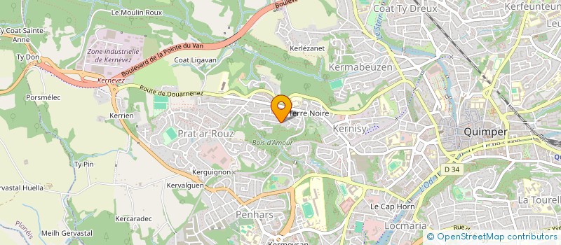 localisation de l'entreprise SEPEKA à QUIMPER