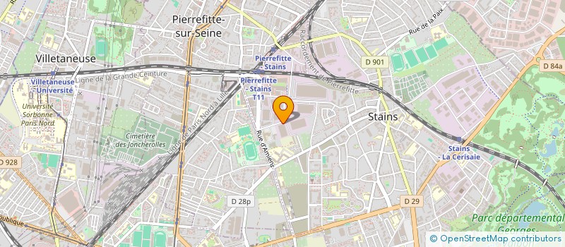 localisation de l'entreprise SEPELCO à STAINS