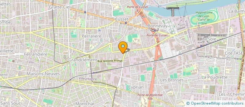 localisation de l'entreprise SEPERLIPOPETTE  VILLEURBANNE