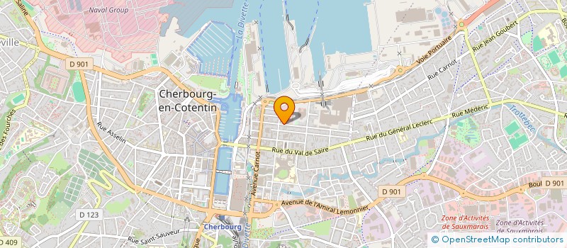 localisation de l'entreprise SEPFA-HAG'TECH à CHERBOURG-EN-COTENTIN