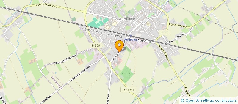 localisation de l'entreprise SEPHOR GESTION à AUDRUICQ