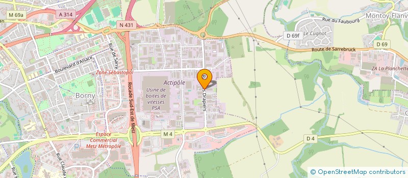 localisation de l'entreprise SEPI SOCIETE EUROPEENNE DE PERSONNALISATION INFORMATIQUE  METZ