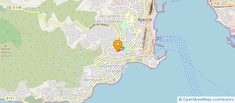 localisation de l'entreprise SEPIART à AJACCIO