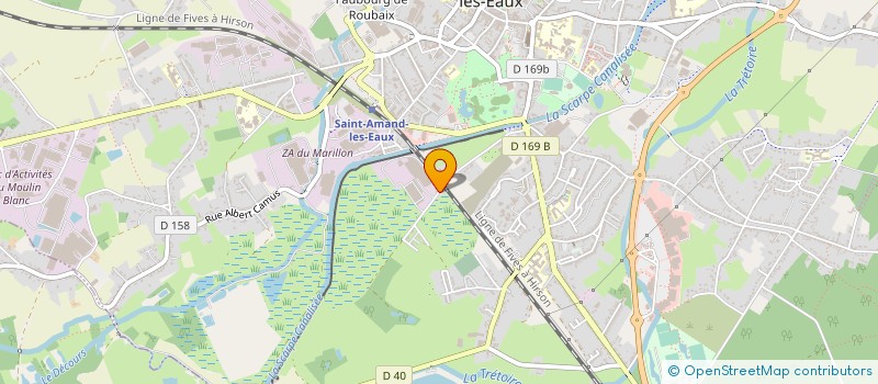 localisation de l'entreprise SEPMA à SAINT-AMAND-LES-EAUX