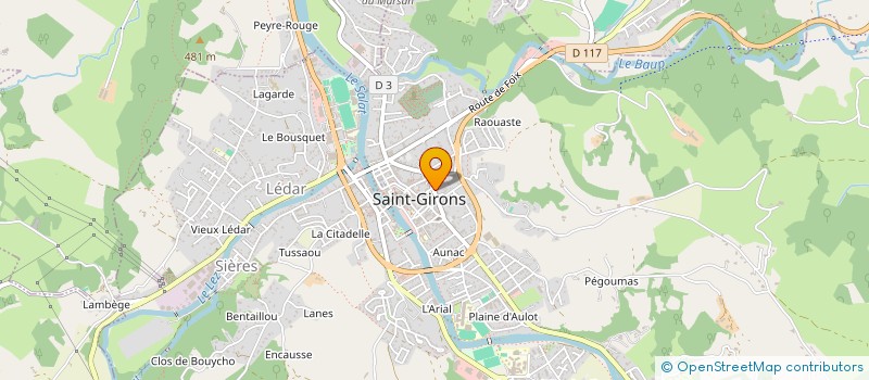 localisation de l'entreprise SEPMG DUCOS CARMOUZE à SAINT-GIRONS