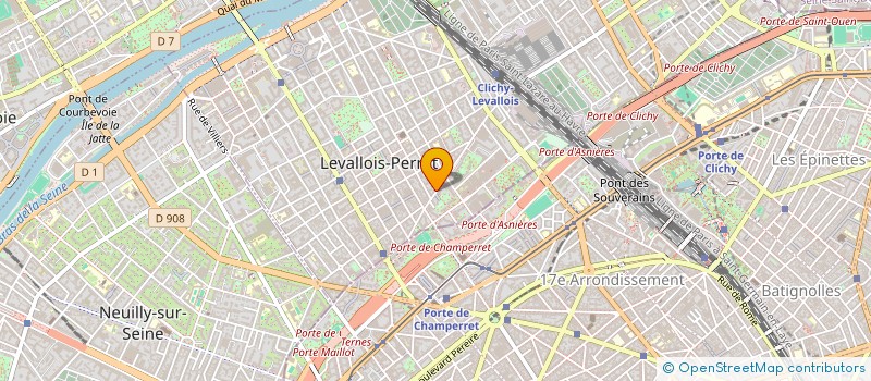 localisation de l'entreprise SEPODS SOCIETE D EDITION PRESSE OUVRAGES ET DOCUMENTATIONS SPECIALISES  LEVALLOIS-PERRET