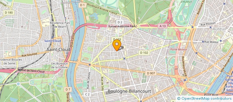 localisation de l'entreprise SEPREM PRODUCTIONS à BOULOGNE-BILLANCOURT