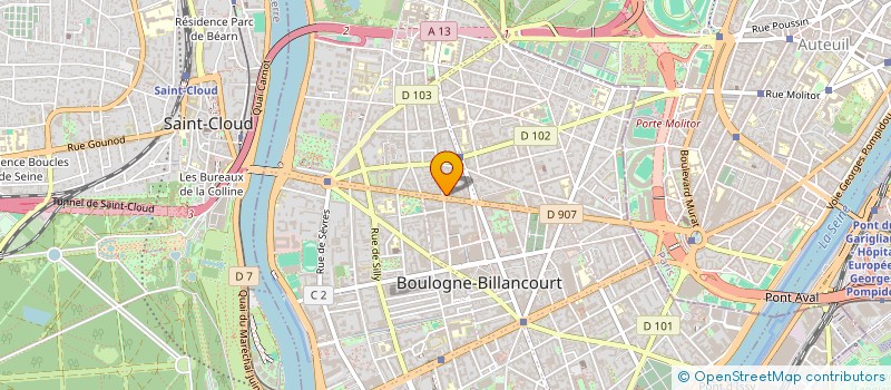 localisation de l'entreprise SEPRIC INT SOC ETU PROM REAL IND COM à BOULOGNE-BILLANCOURT