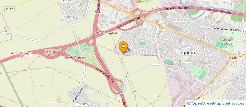 localisation de l'entreprise SEPRO'NET  TINQUEUX