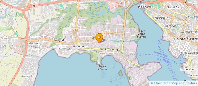 localisation de l'entreprise SEPRODOM ANTILLES  BAIE-MAHAULT