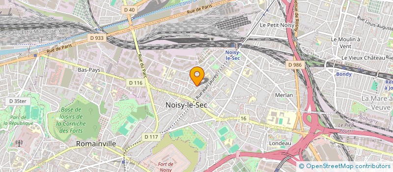 localisation de l'entreprise SEPROSA à NOISY-LE-SEC