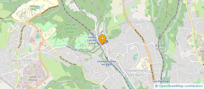 localisation de l'entreprise SEPT  CHARBONNIERES-LES-BAINS