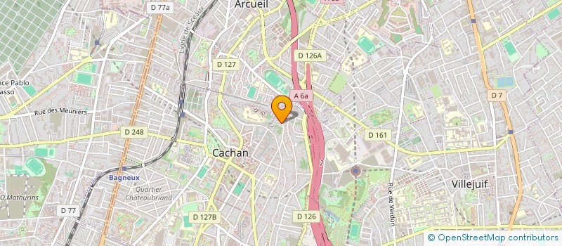 localisation de l'entreprise SEPT A  CACHAN