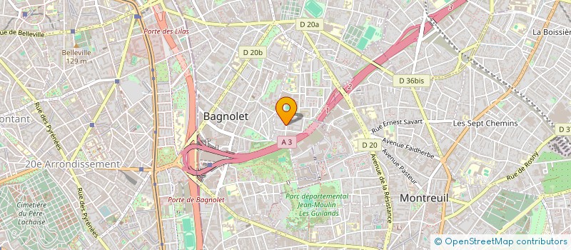 localisation de l'entreprise SEPT EXPRESS DEMENAGEMENT à BAGNOLET