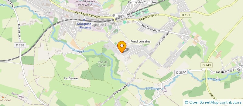 localisation de l'entreprise SEPTANA  RINXENT