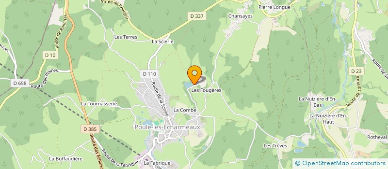 localisation de l'entreprise SEPTEM à POULE-LES-ECHARMEAUX