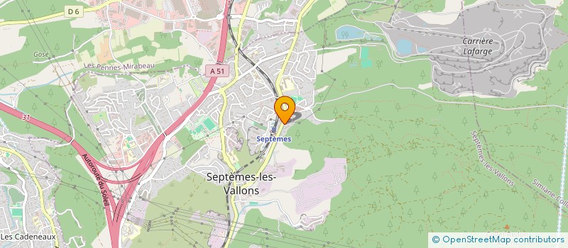 localisation de l'entreprise SEPTEMES SOURIRES à SEPTEMES-LES-VALLONS