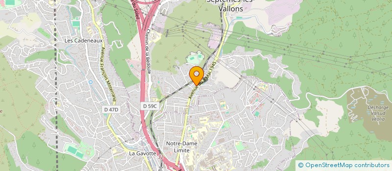 localisation de l'entreprise SEPTEMOISE DE MAINTENANCE CHAUFFAGE & PLOMBERIE à SEPTEMES-LES-VALLONS