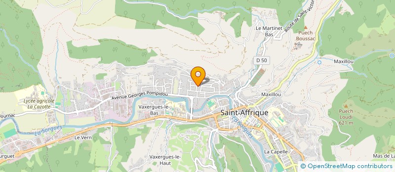 localisation de l'entreprise SEPTENTIA  SAINT-AFFRIQUE