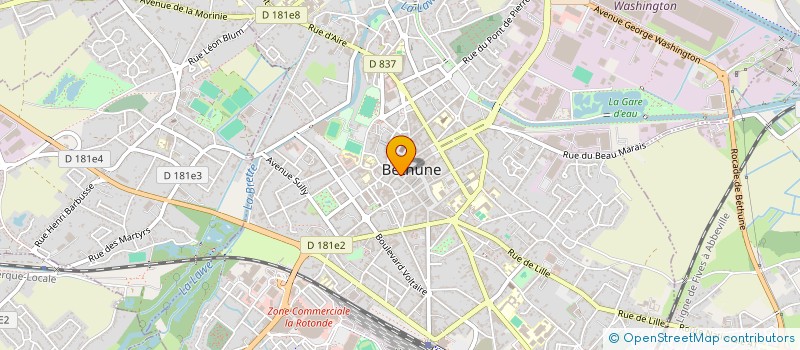 localisation de l'entreprise SEPTENTRION TRAVEL à BETHUNE