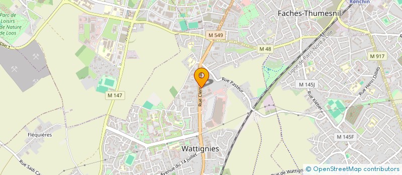 localisation de l'entreprise SEPTENTRIOR SOC à WATTIGNIES