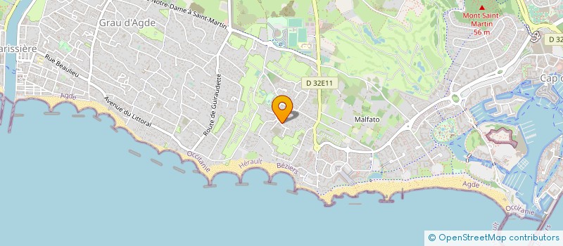 localisation de l'entreprise SEPTI IMMOBILIER  AGDE