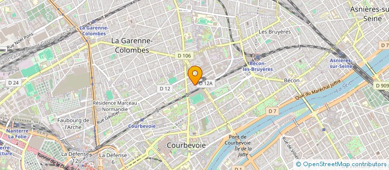 localisation de l'entreprise SEPTIEME SOLEIL PRODUCTION  COURBEVOIE