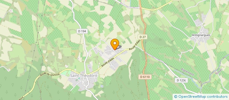 localisation de l'entreprise SEPTIMANIE MATIERES PREMIERES à SAINT-THEODORIT