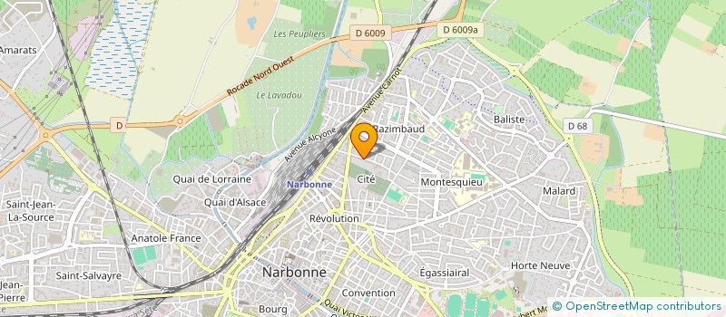 localisation de l'entreprise SEPTIMANIE TRANSPORTS à NARBONNE