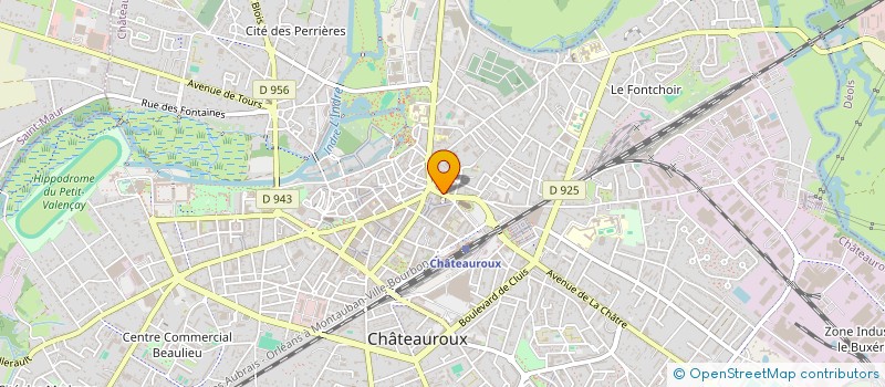 localisation de l'entreprise SEPTIUM à CHATEAUROUX