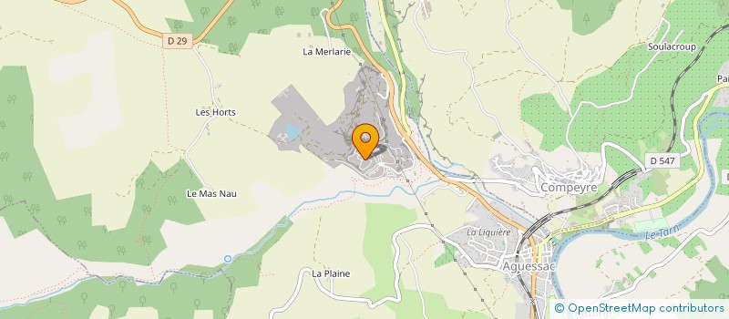 localisation de l'entreprise SEQ TRANS  AGUESSAC